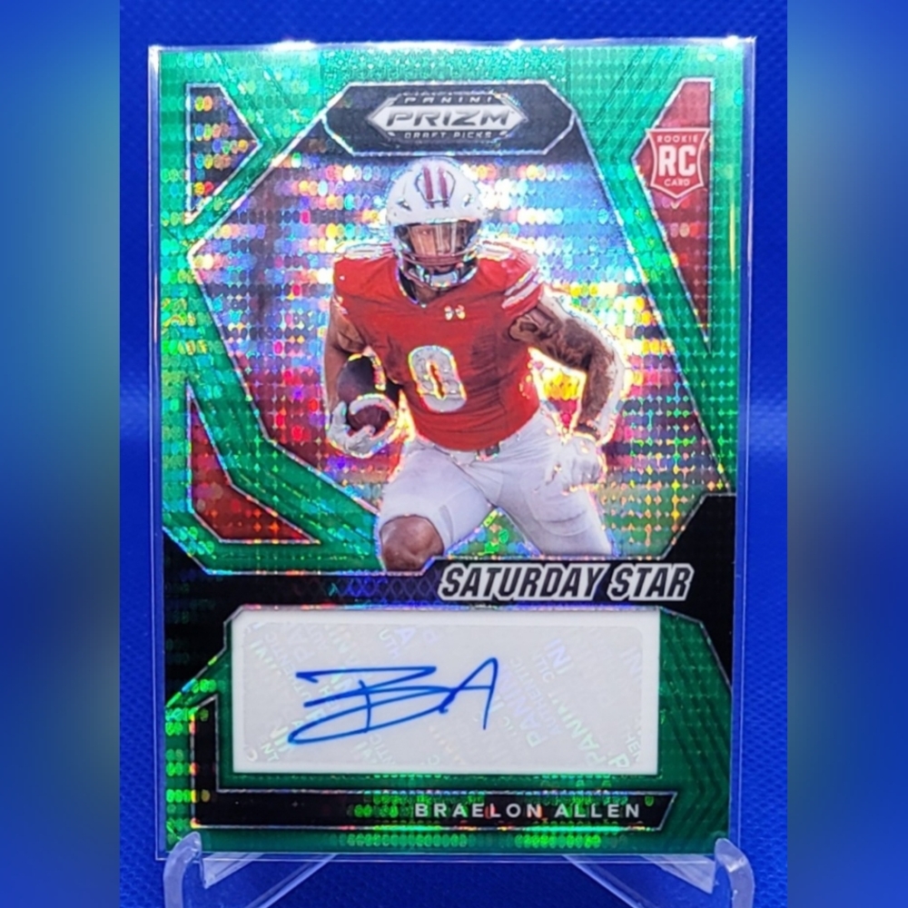 Panini Prizm Saturday Star Card - AUTO BRAELON ALLEN  14/75  (RC) JETS